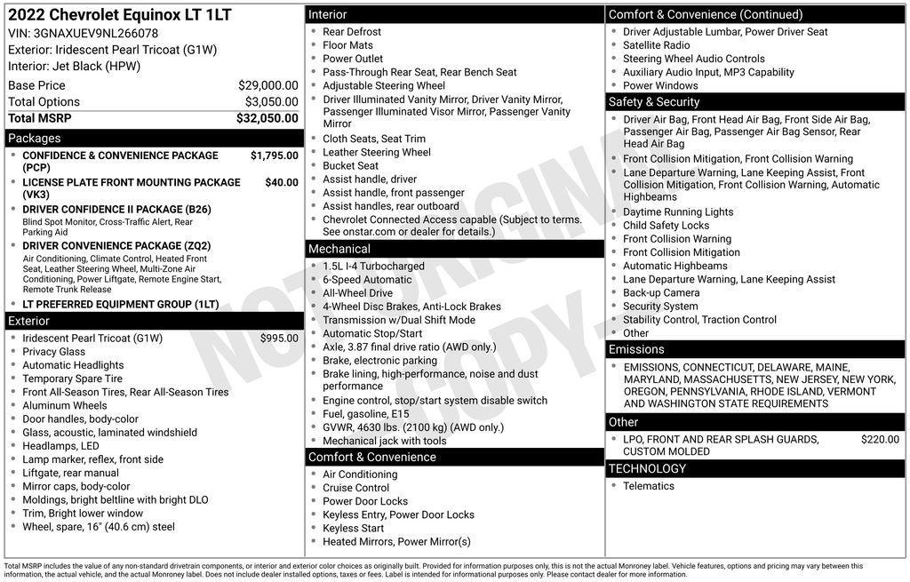 used 2022 Chevrolet Equinox car, priced at $23,799