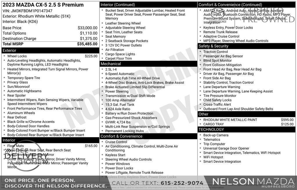 used 2023 Mazda CX-5 car, priced at $24,357