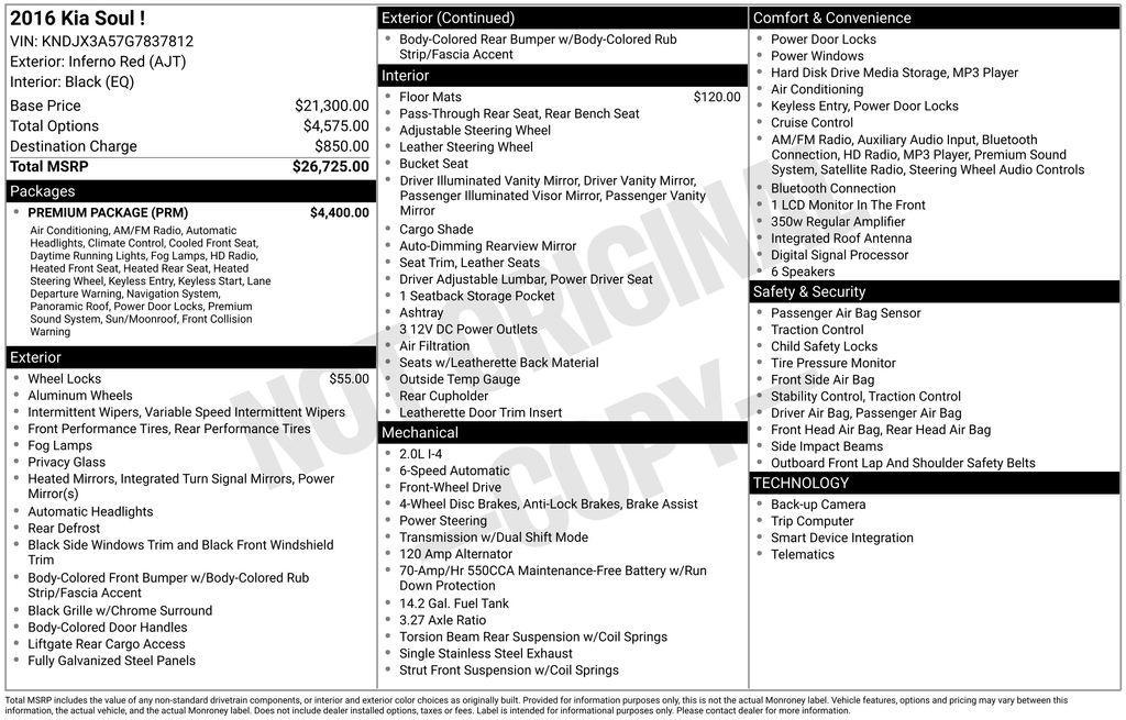 used 2016 Kia Soul car, priced at $7,990