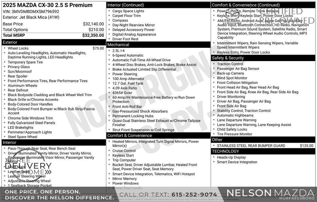 used 2025 Mazda CX-30 car, priced at $29,990