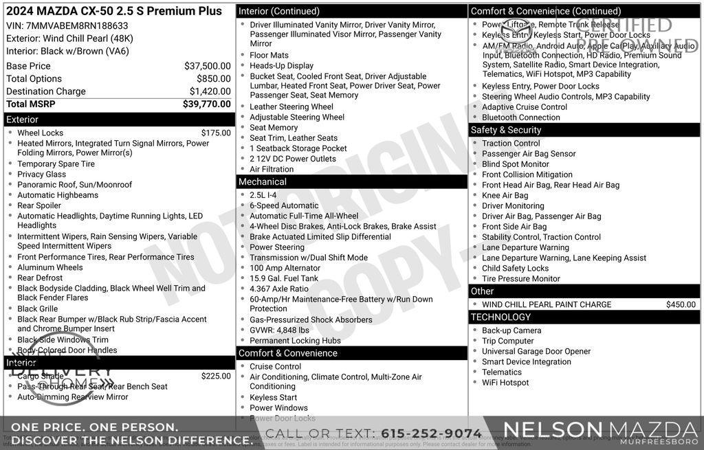 used 2024 Mazda CX-50 car, priced at $29,991