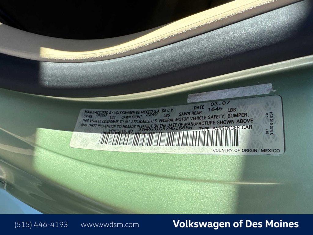 used 2007 Volkswagen New Beetle car, priced at $8,995