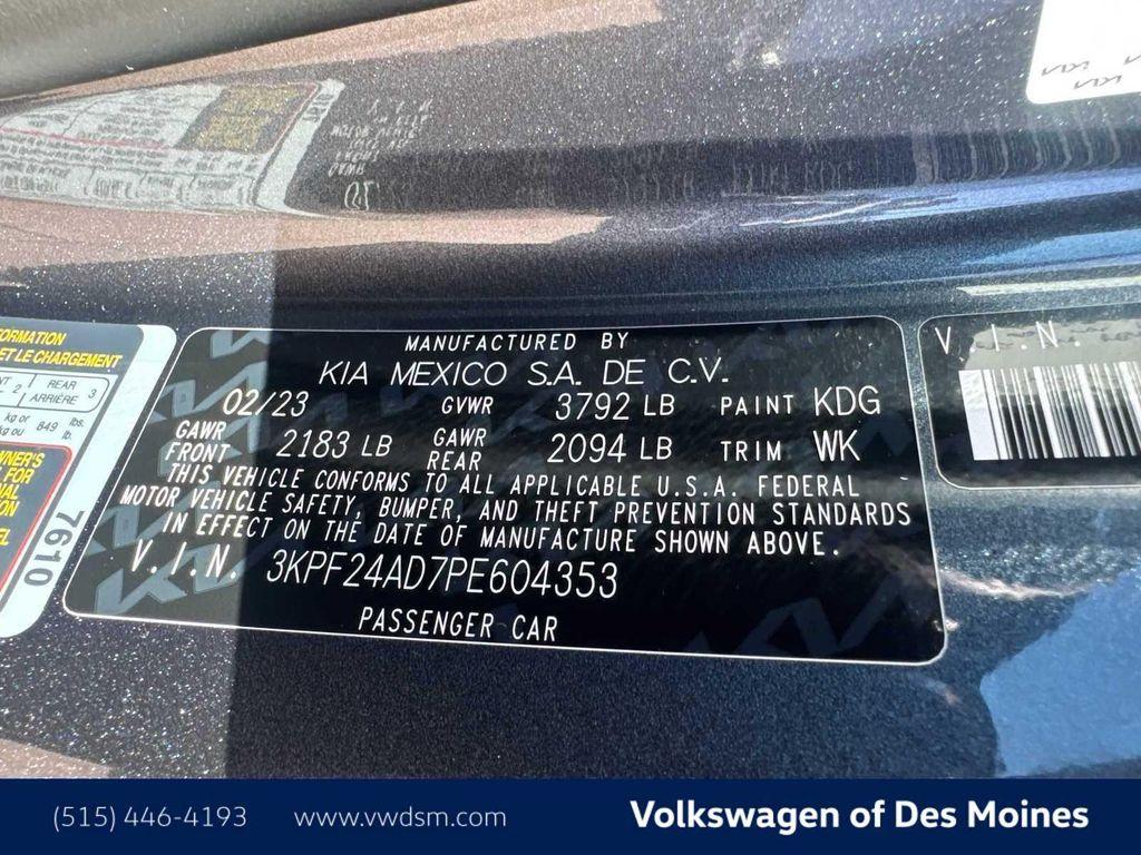 used 2023 Kia Forte car, priced at $17,998