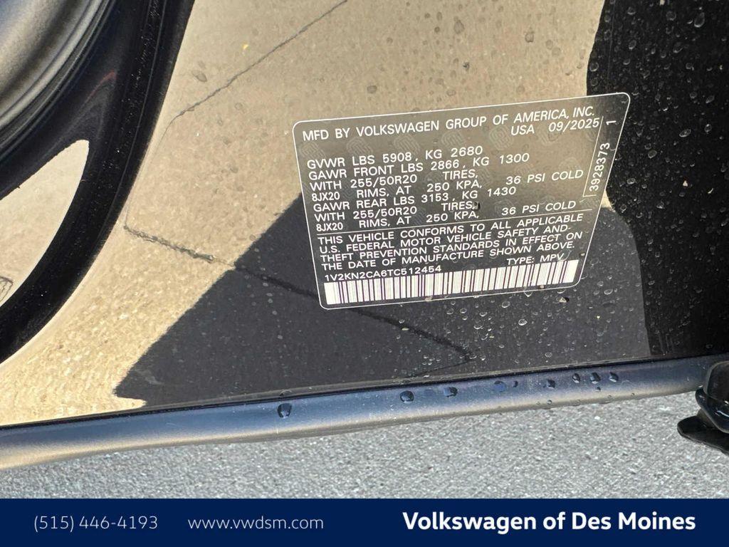 new 2026 Volkswagen Atlas car, priced at $46,608