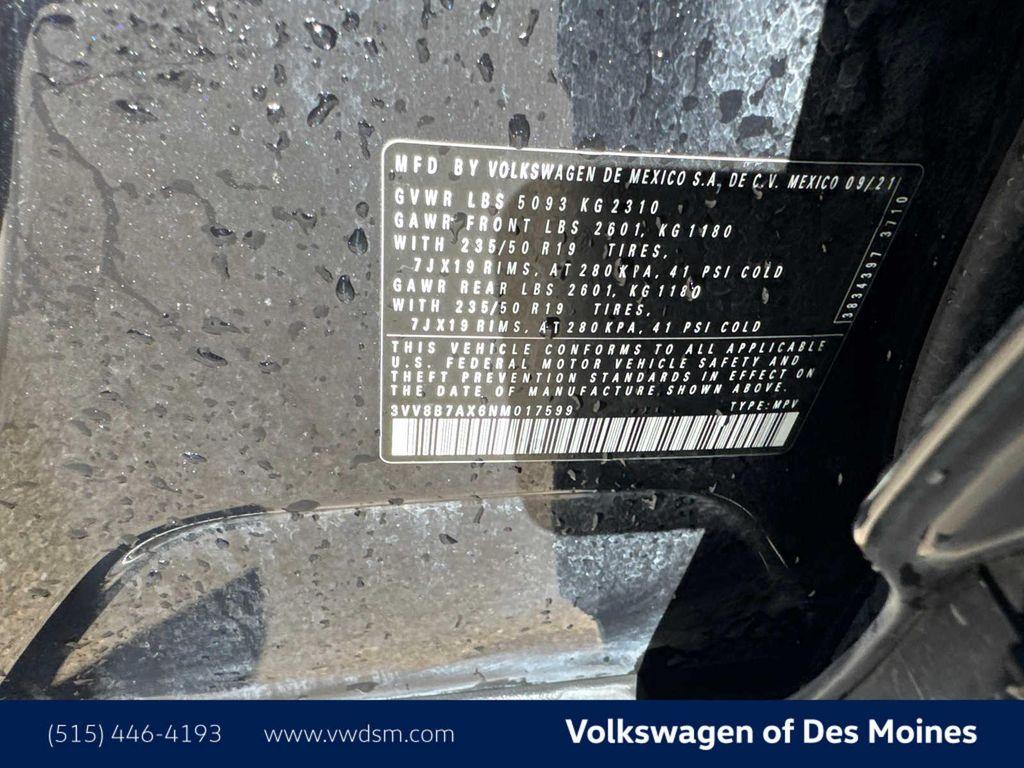 used 2022 Volkswagen Tiguan car, priced at $24,995