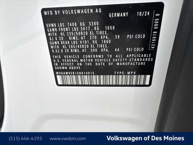new 2025 Volkswagen ID. Buzz car, priced at $60,998