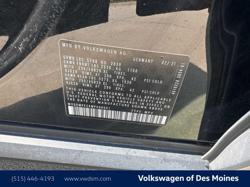 used 2021 Volkswagen ID.4 car, priced at $16,481