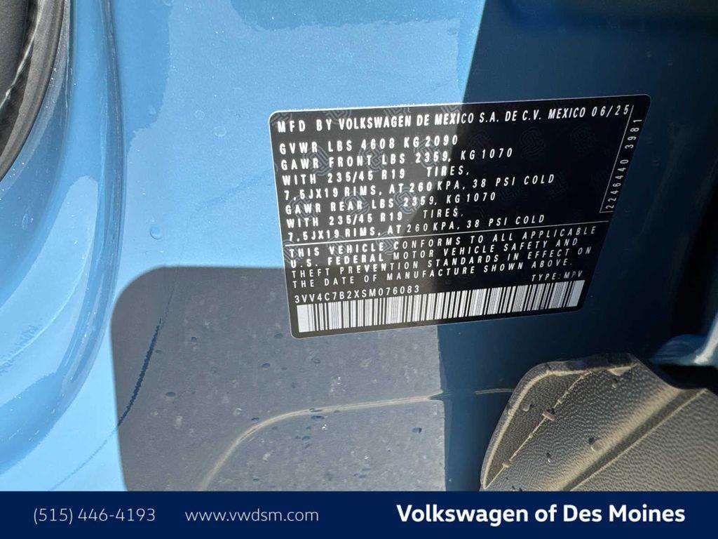 new 2025 Volkswagen Taos car, priced at $37,626