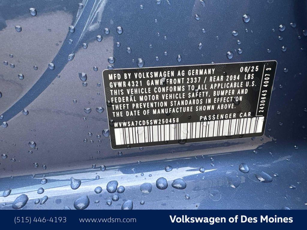 new 2025 Volkswagen Golf GTI car, priced at $38,184