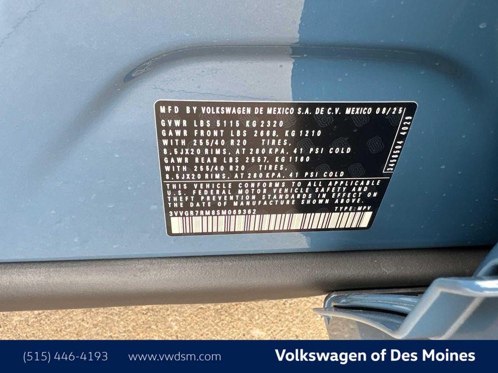 new 2025 Volkswagen Tiguan car, priced at $38,115