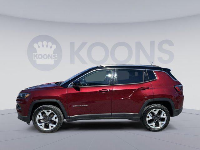 used 2022 Jeep Compass car, priced at $23,400