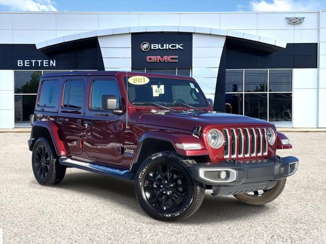 used 2021 Jeep Wrangler Unlimited 4xe car, priced at $32,999