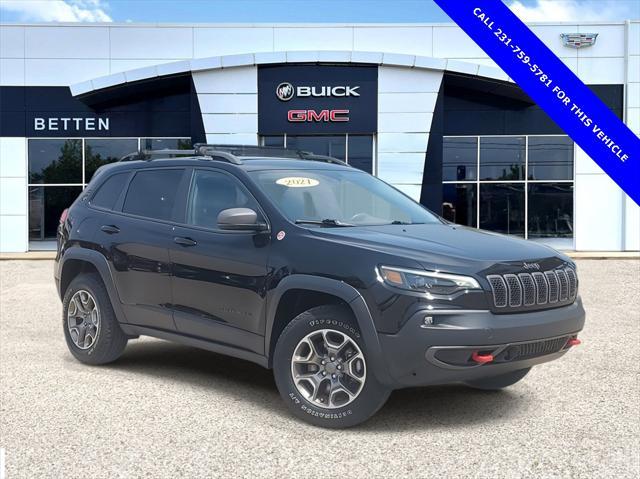 used 2021 Jeep Cherokee car, priced at $22,499