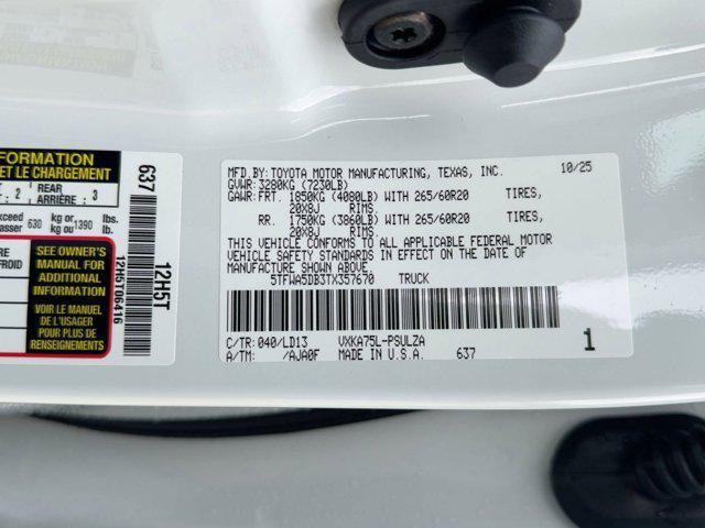 new 2026 Toyota Tundra car, priced at $65,281