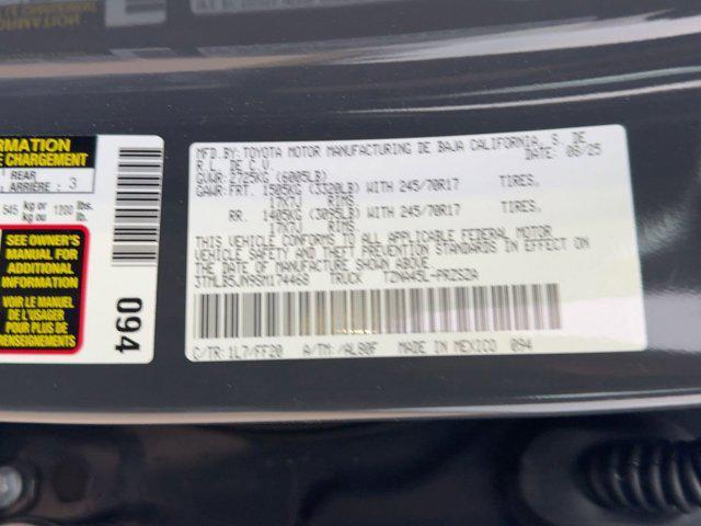 new 2025 Toyota Tacoma car, priced at $44,361