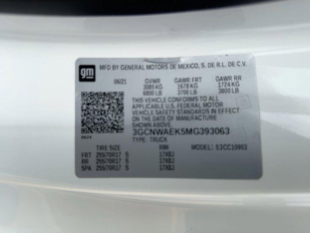 used 2021 Chevrolet Silverado 1500 car, priced at $16,998