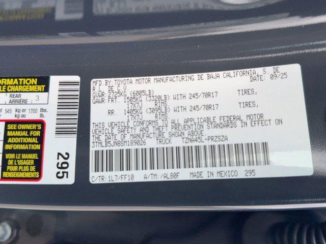 new 2025 Toyota Tacoma car, priced at $40,451