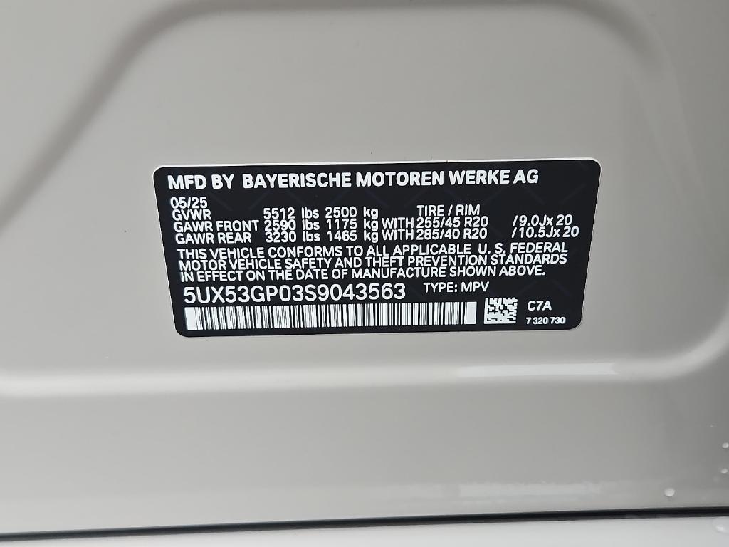 new 2025 BMW X3 car, priced at $61,580