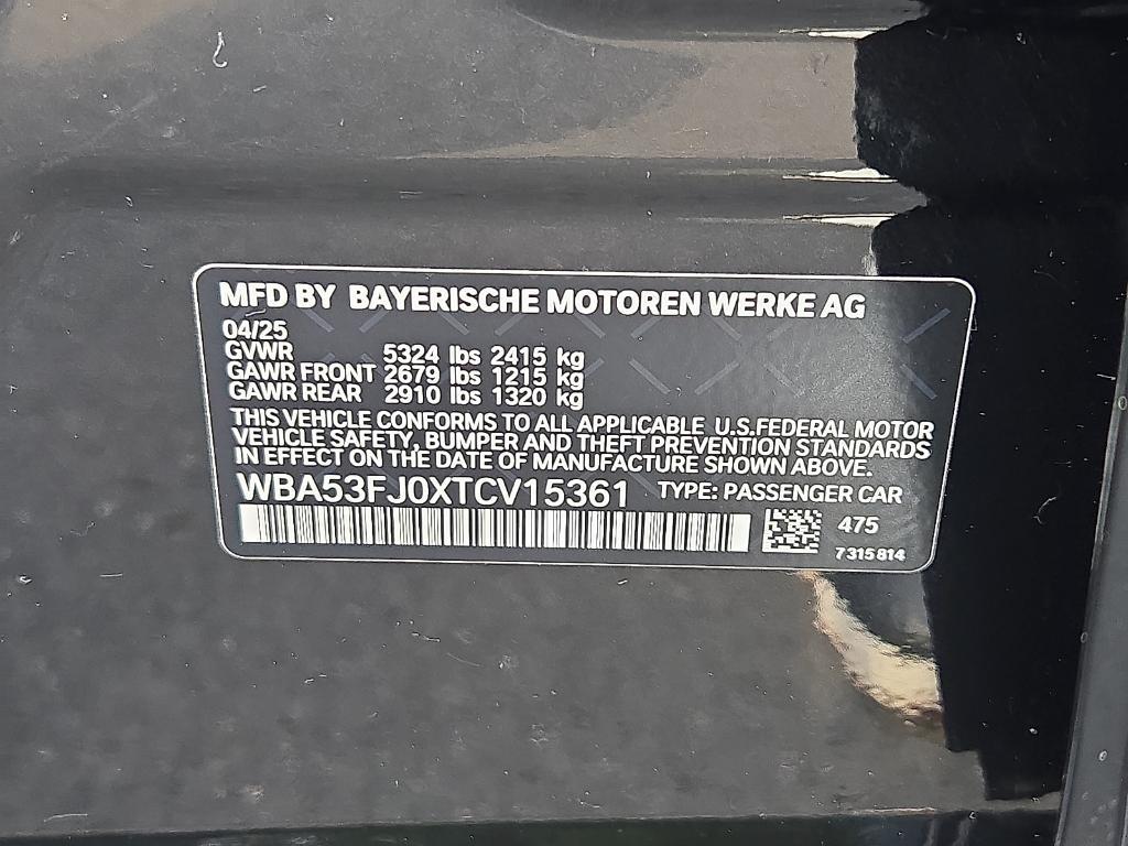 new 2026 BMW 530 car, priced at $68,940