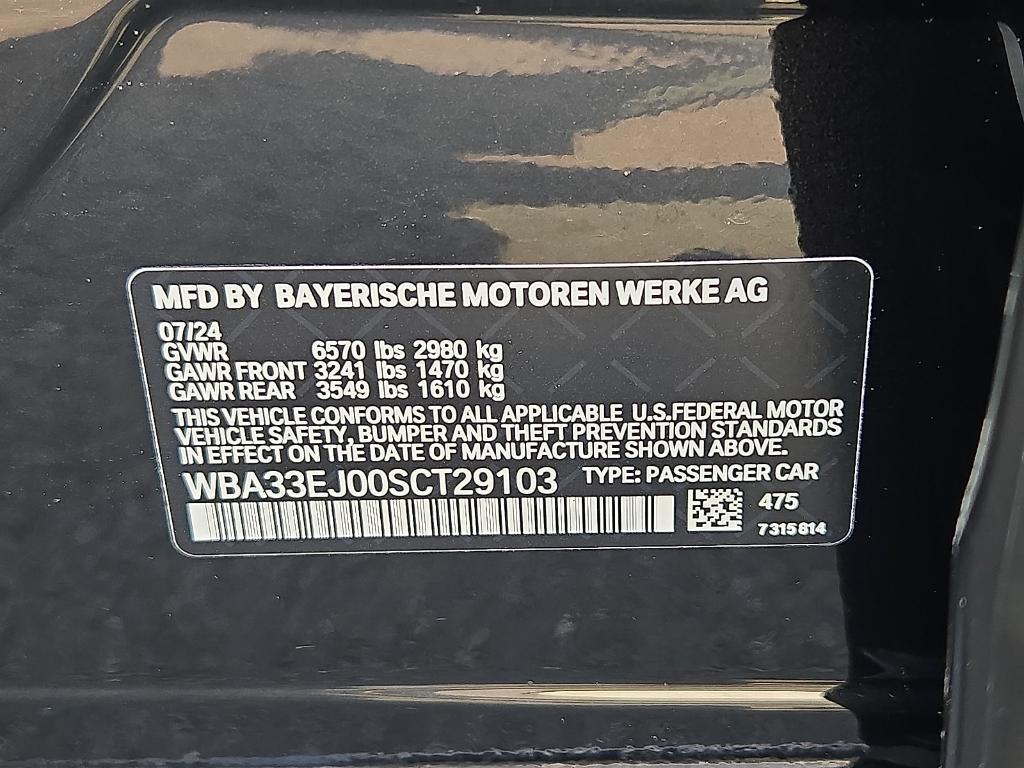 new 2025 BMW 760 car, priced at $127,100