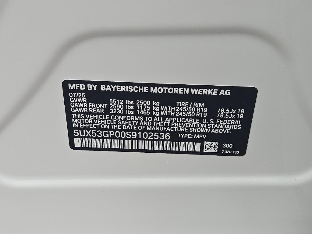 new 2025 BMW X3 car, priced at $54,205