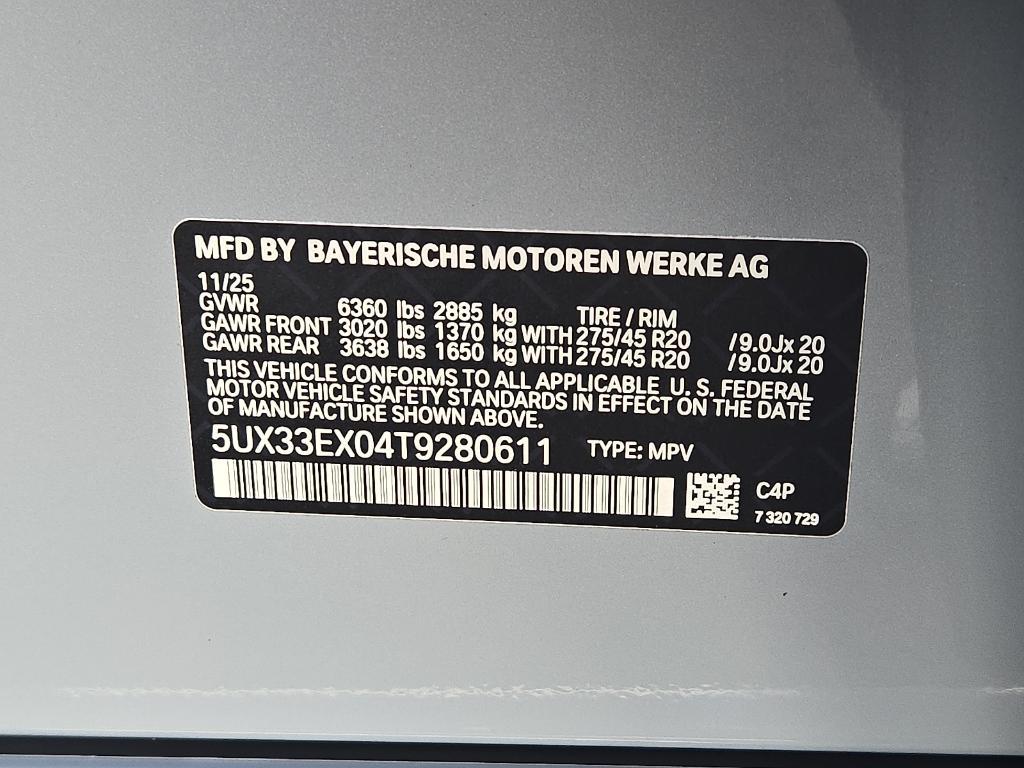 new 2026 BMW X6 car, priced at $83,975