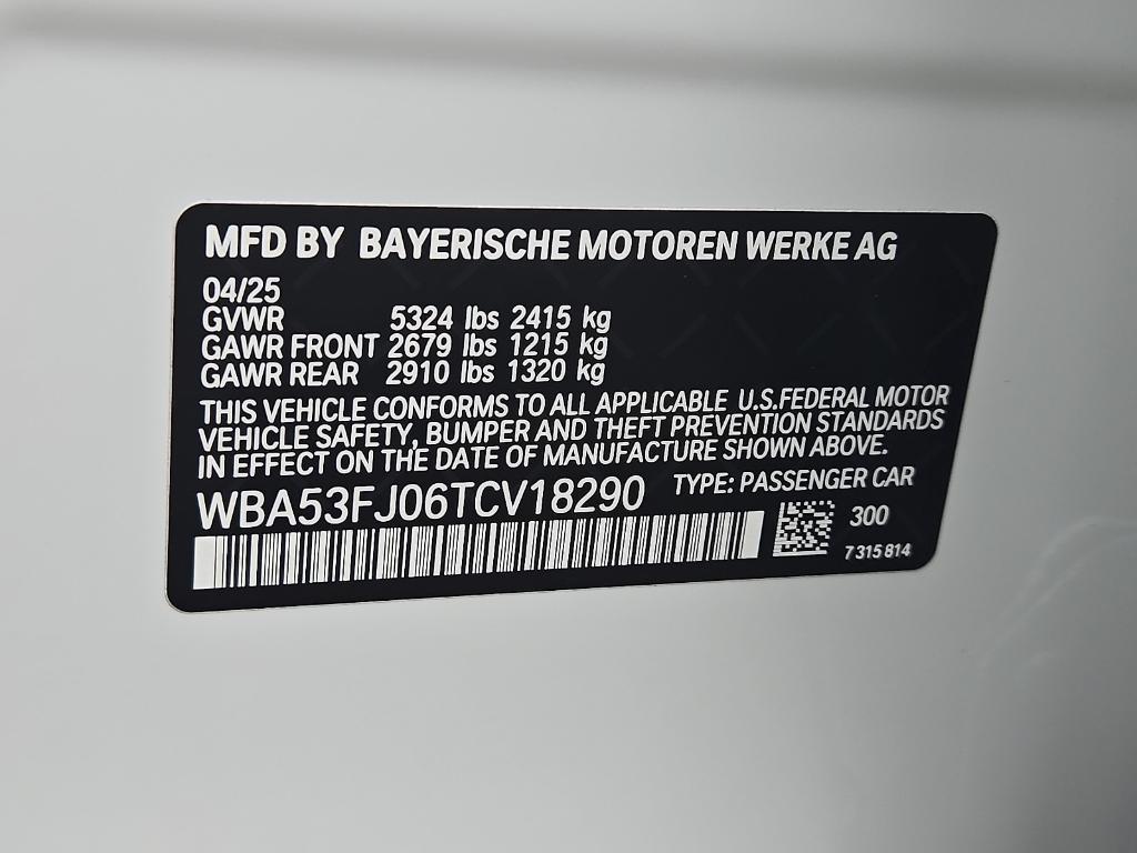 new 2026 BMW 530 car, priced at $69,090