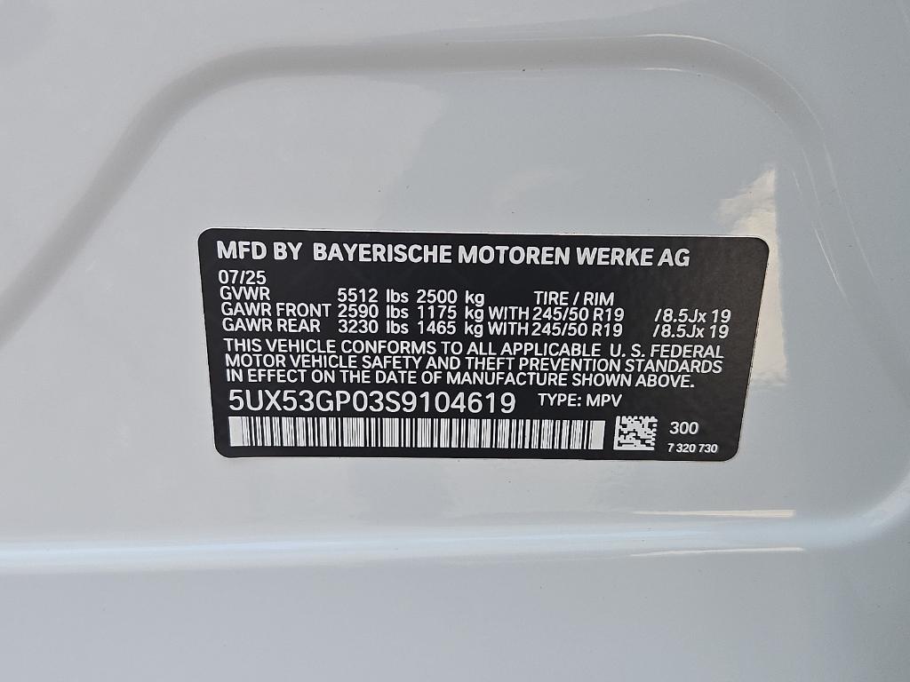 used 2025 BMW X3 car, priced at $53,355