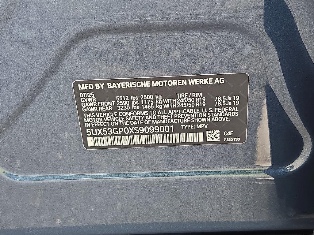 new 2025 BMW X3 car, priced at $56,505