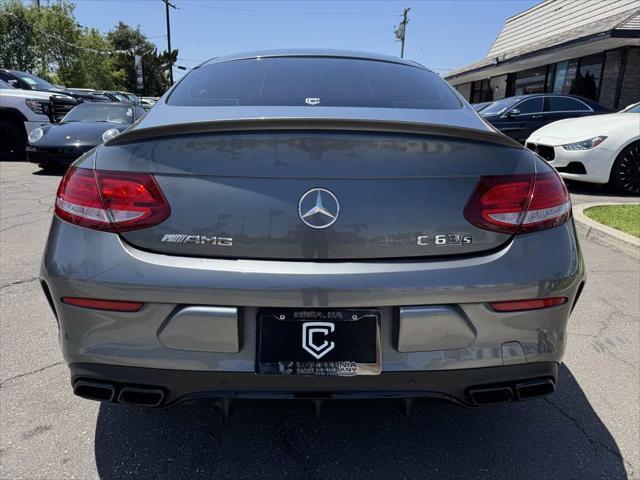 used 2018 Mercedes-Benz AMG C 63 car, priced at $38,995