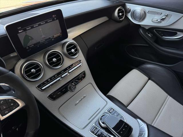 used 2018 Mercedes-Benz AMG C 63 car, priced at $38,995