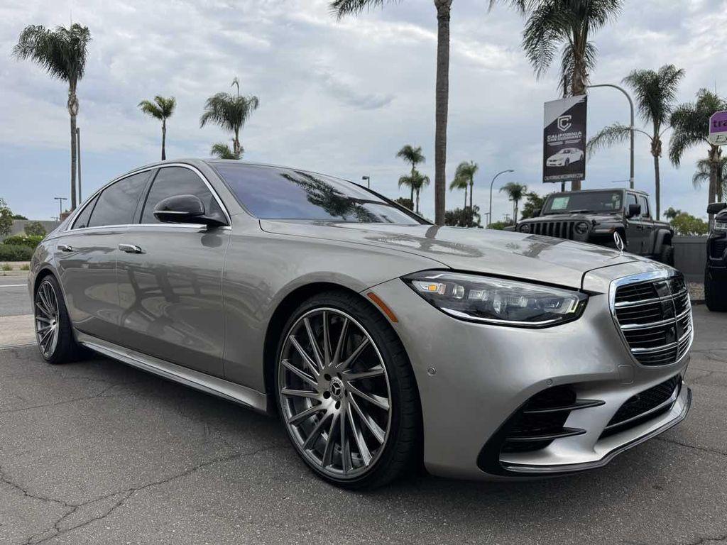 used 2021 Mercedes-Benz S-Class car, priced at $63,995