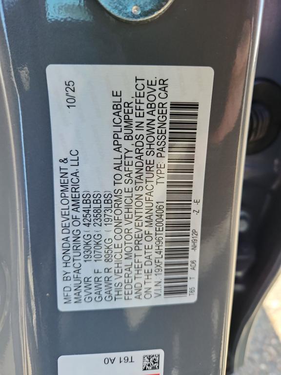 new 2026 Honda Civic Hybrid car, priced at $35,145