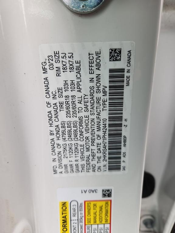 used 2023 Honda CR-V car, priced at $32,900