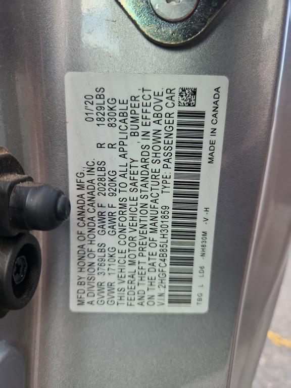 used 2020 Honda Civic car, priced at $21,400