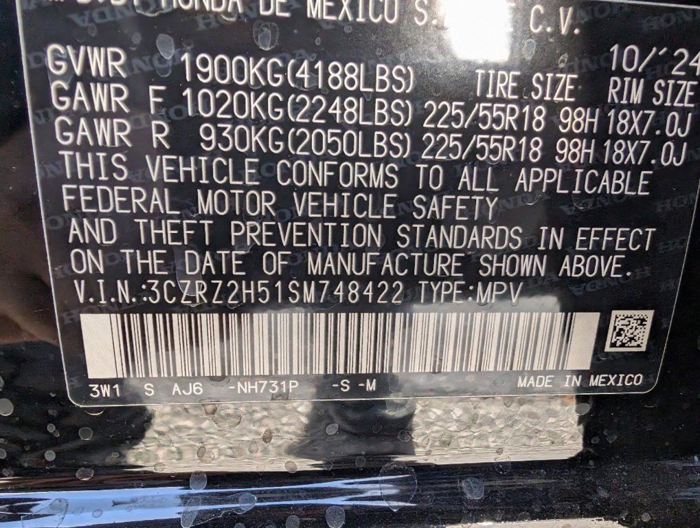 used 2025 Honda HR-V car, priced at $28,900