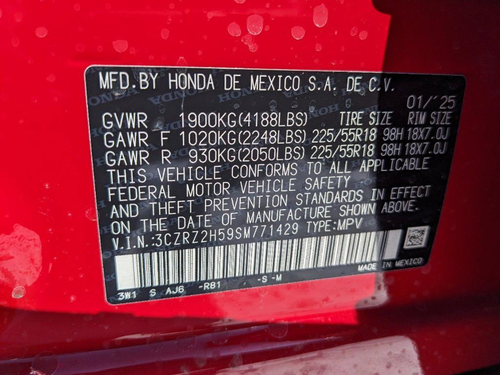 new 2025 Honda HR-V car, priced at $30,395