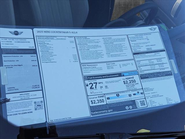 used 2025 MINI Countryman car, priced at $41,095