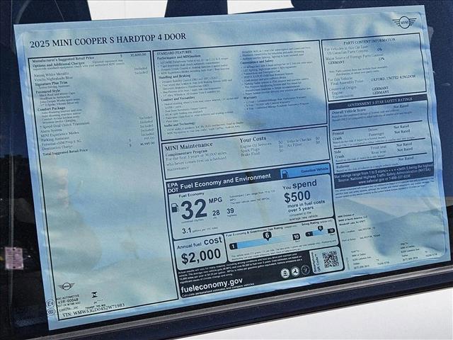 used 2025 MINI Hardtop car, priced at $36,595