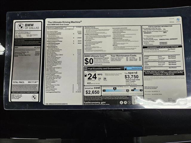 used 2025 BMW 840 car, priced at $97,720