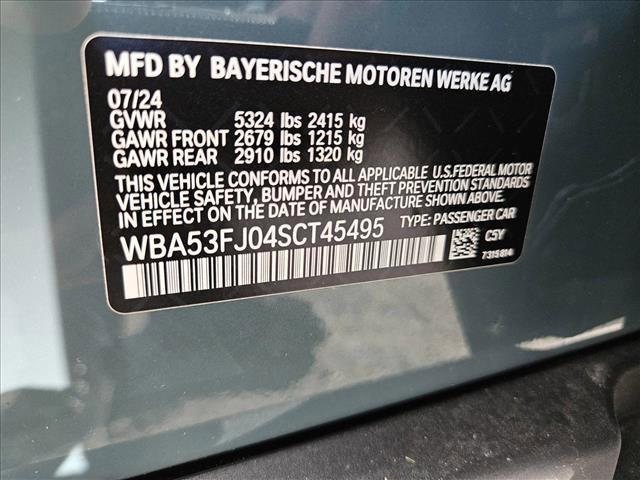 new 2025 BMW 530 car, priced at $63,505