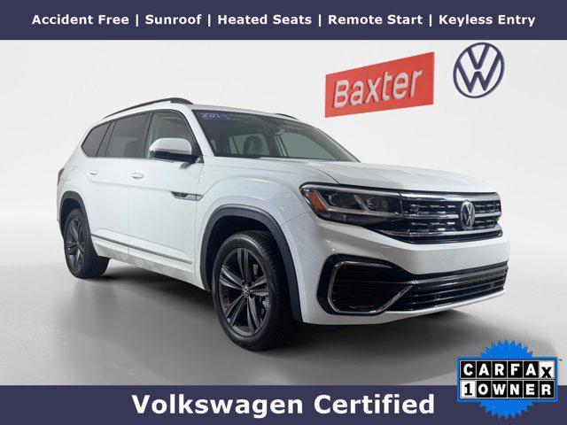 used 2021 Volkswagen Atlas car, priced at $34,500