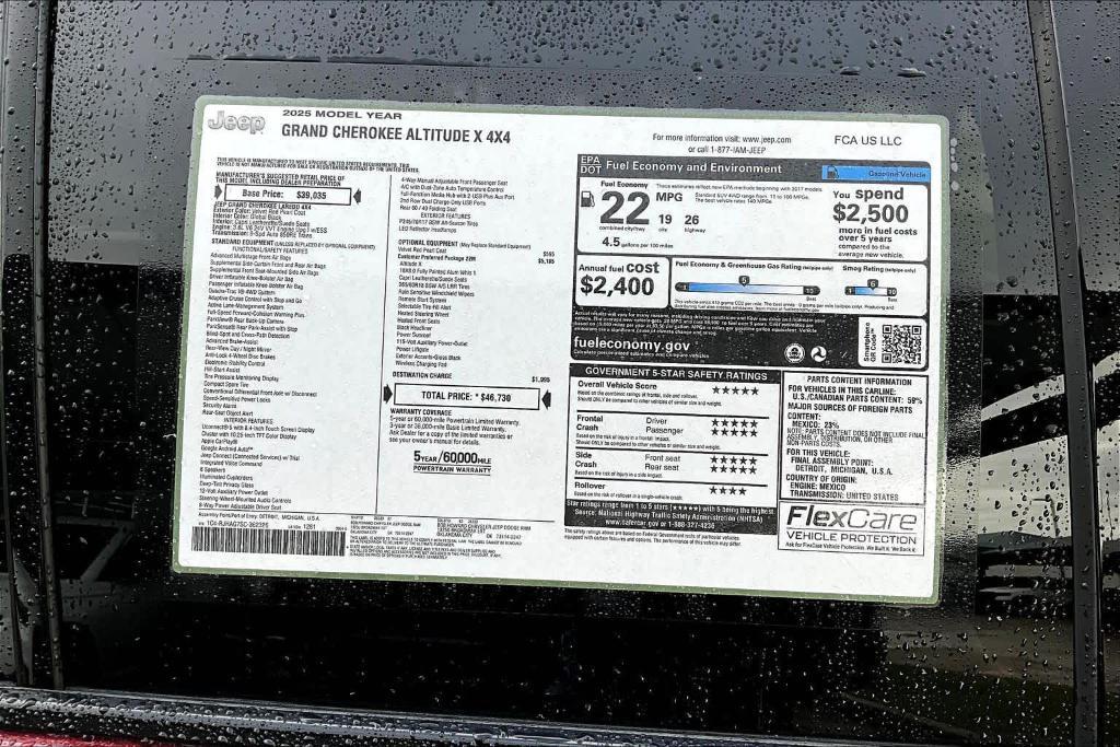 new 2025 Jeep Grand Cherokee car, priced at $39,408