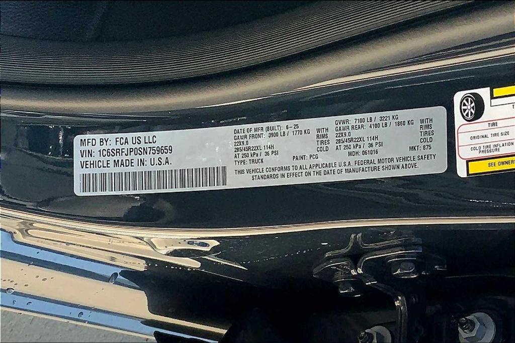 new 2025 Ram 1500 car, priced at $60,861