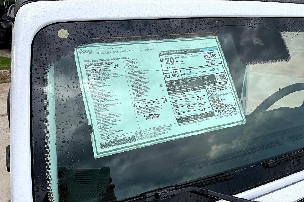 new 2025 Jeep Wrangler car, priced at $40,955