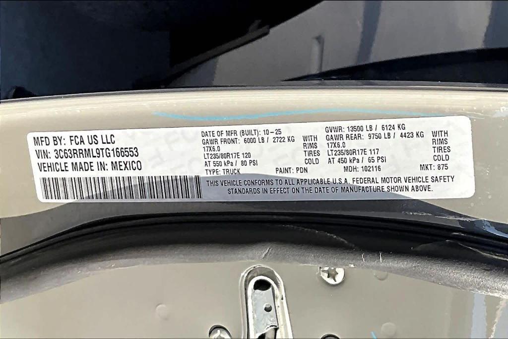 new 2026 Ram 3500 car, priced at $84,945