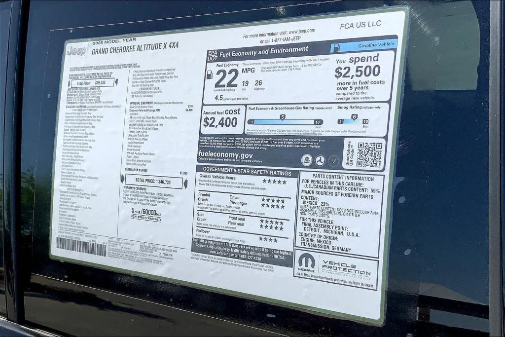 new 2025 Jeep Grand Cherokee car, priced at $38,530