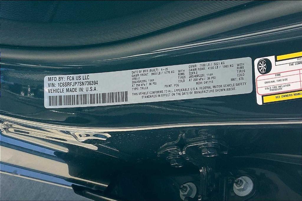 new 2025 Ram 1500 car, priced at $61,261