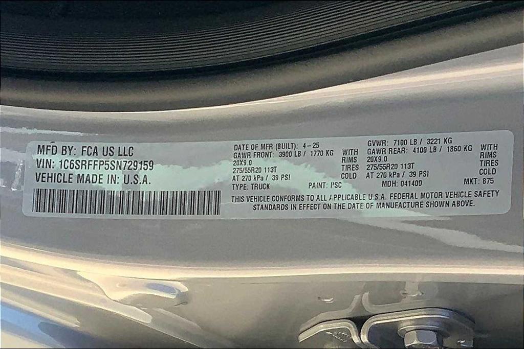 new 2025 Ram 1500 car, priced at $52,363