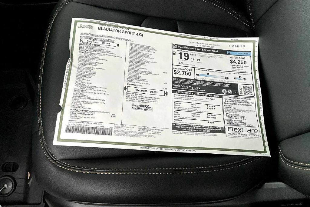 new 2025 Jeep Gladiator car, priced at $41,525